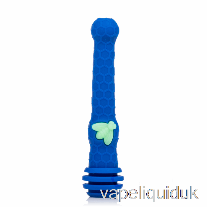 Stratus Honey Dipper Silicone Dab Straw Navy / UV Bee (Blue / UV Green Bee) Vape Liquid